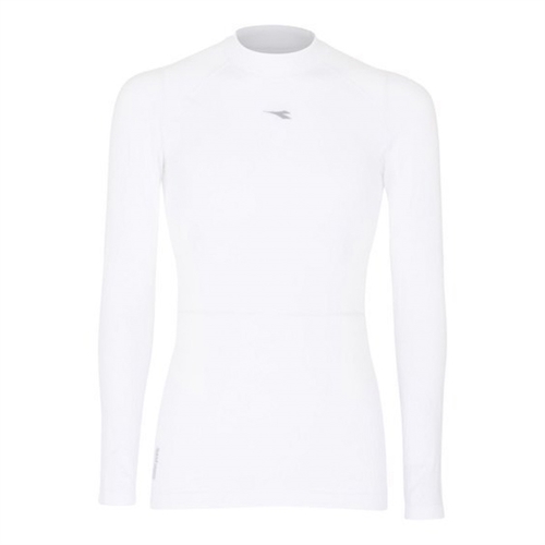 Diadora Turtleneck Seamless T-Shirt - Hvid