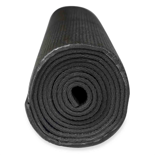 ASG svart yogamatte rullet sammen