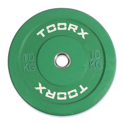 Toorx Challenge Bumperplate - 10 kg i grøn