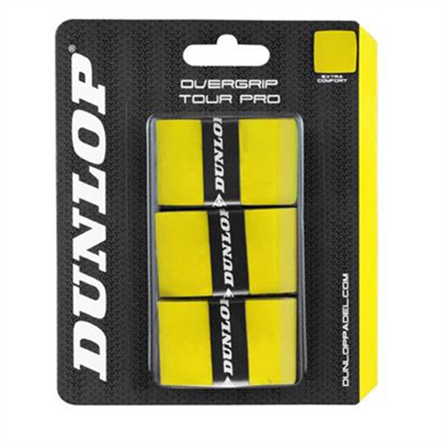 Dunlop Tour Pro Overgrip 3 Pk.(Padel) gul
