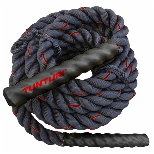 Tunturi Battle Rope - 12m i sort og grå