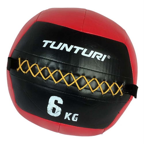 Tunturi Wall Ball - 6 kg i rød