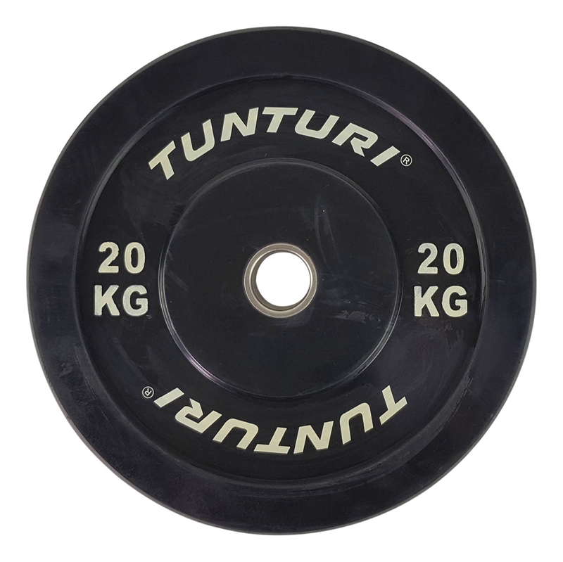 Brug Tunturi Training Bumper Plate - 20 kg til en forbedret oplevelse