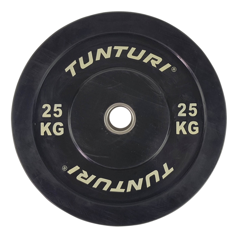 Brug Tunturi Training Bumper Plate - 25 kg til en forbedret oplevelse