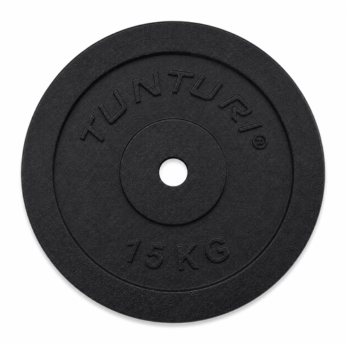 Tunturi Støbejern Ø30 Vægtskiver - 15 kg.
