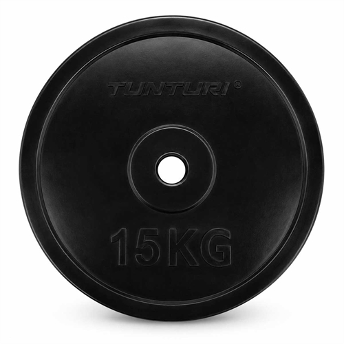 Tunturi Gummi Vægtskive - 15 kg