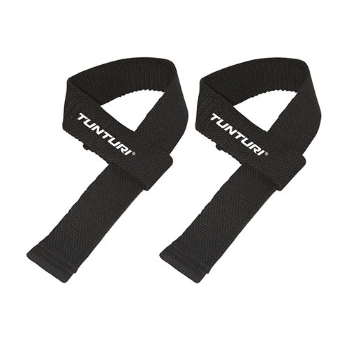 Tunturi Powerlifting Straps i sort