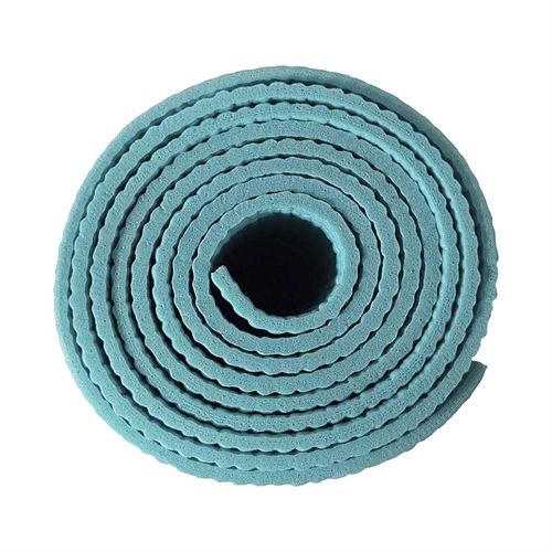 Tunturi PVC Yogamåtte - 4 mm rullet sammen