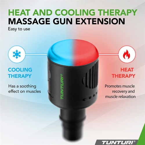 Funktionerne på Tunturi Heat&Cool Hoved til Massagepistol 