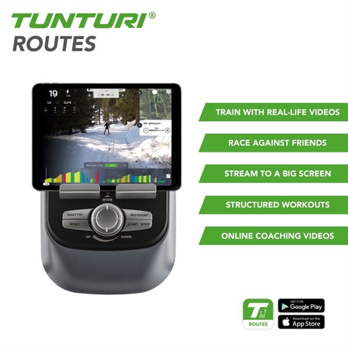 Routes app på Tunturi C55-F Performance Crosstrainer