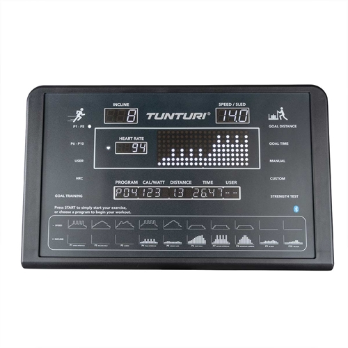 Skærm på Tunturi Platinum Pro Core Løbebånd