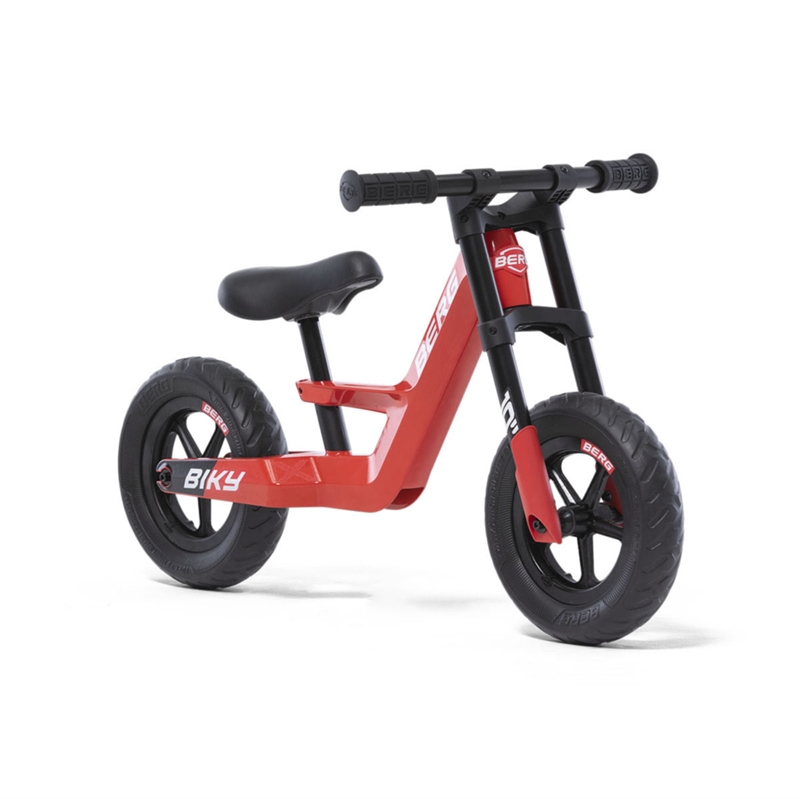 Se Biky Mini Red Løbecykel hos Fitnessshoppen.dk