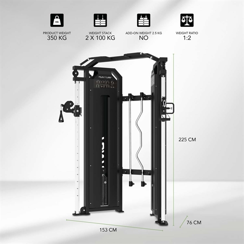Tunturi Platinum Functional Trainer (Selectorized) mål