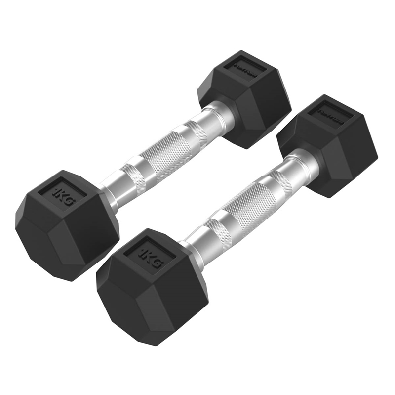 Tunturi Platinum Hexagon Håndvægte - 2 x 1 kg