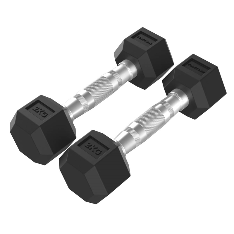 Tunturi Platinum Hexagon Håndvægte - 2 x 2 kg