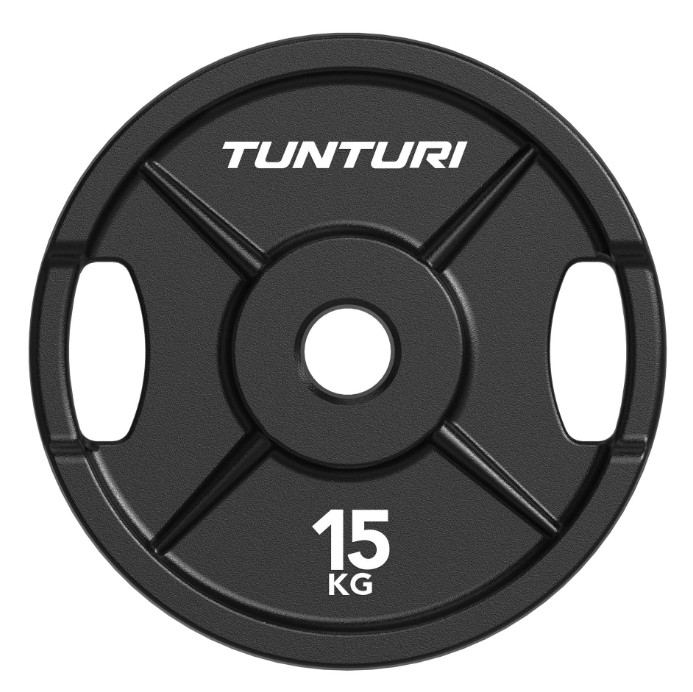 Tunturi Platinum Støbejern Vægtskive - 15 kg