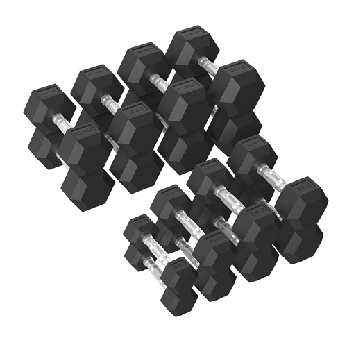 Tunturi Platinum Hex Håndvægtsæt - 2,5-20 kg