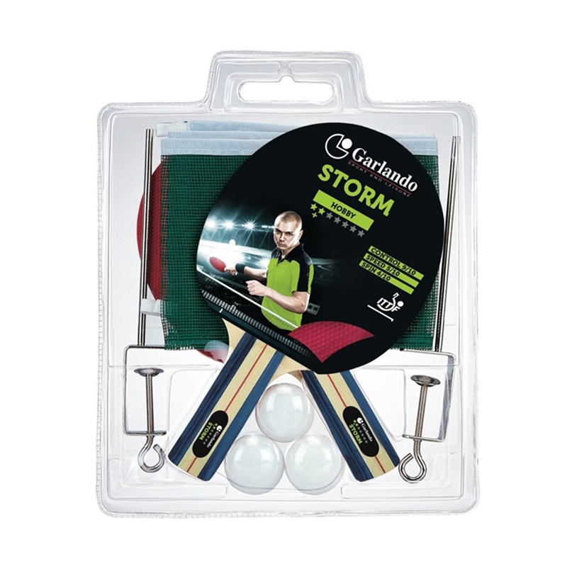 #2 - Garlando Storm Bordtennissæt (2 bats + net)