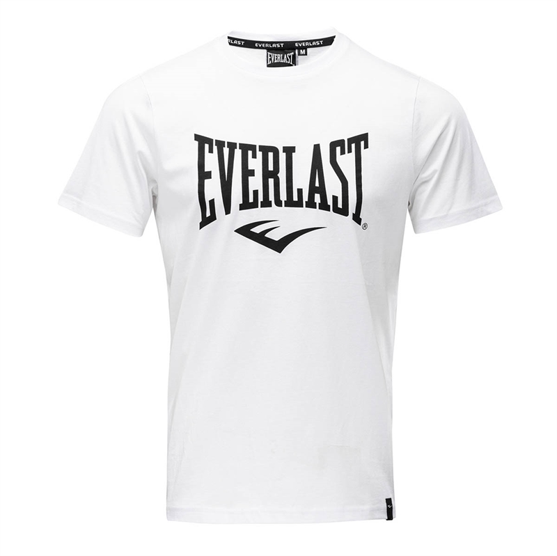 Se Everlast Russel T-Shirt - Hvid hos Fitnessshoppen.dk