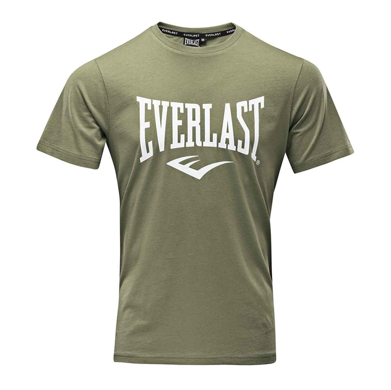 Se Everlast Russel T-Shirt - Khaki hos Fitnessshoppen.dk