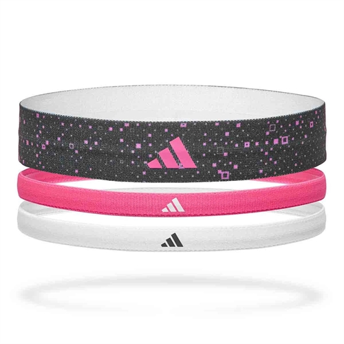 Adidas Hårbånd Smal/Bred - Pink - 3 stk.