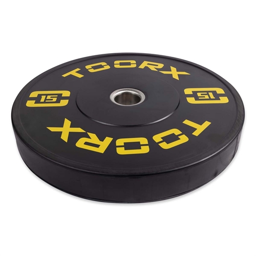 Toorx Training Bumperplate - 15 kg fra siden