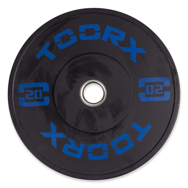 Brug Toorx Blå Bumperplate Training - 20 kg til en forbedret oplevelse