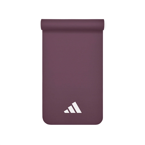 Adidas 7mm Træningsmåtte - Maroon rulle