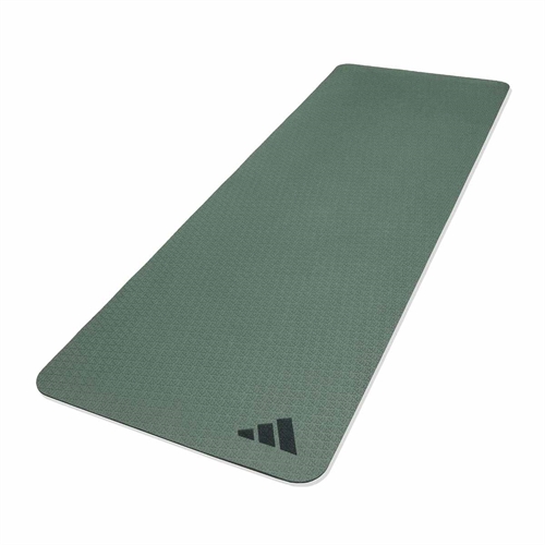 Adidas 4 mm Yogamåtte - Grøn flad