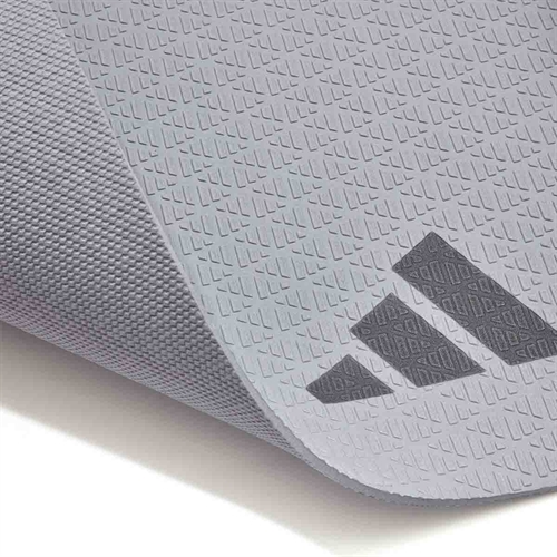 Adidas 4 mm Yogamåtte - Sølv detalje