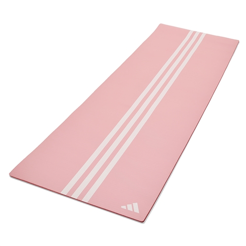 Adidas 10 mm Yogamåtte - Hazy Rose rullet ud