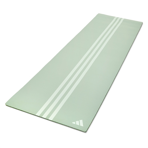 Adidas 10 mm Yogamåtte - Linen Green rullet ud