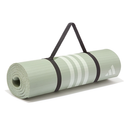 Adidas 10 mm Yogamåtte - Linen Green rulle