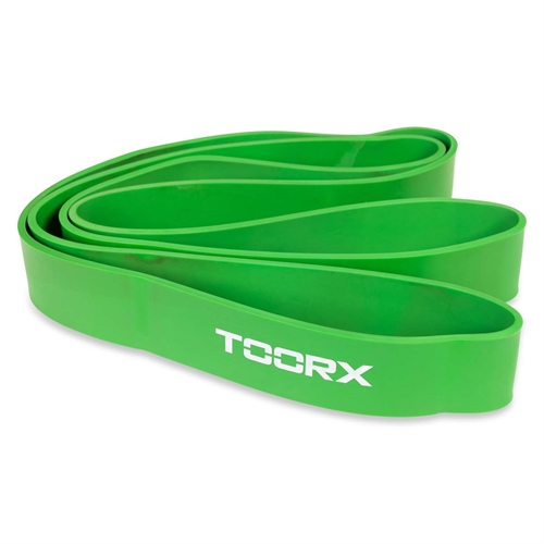 Toorx Powerband  Træningselastik - Ekstra Hård i farven grøn
