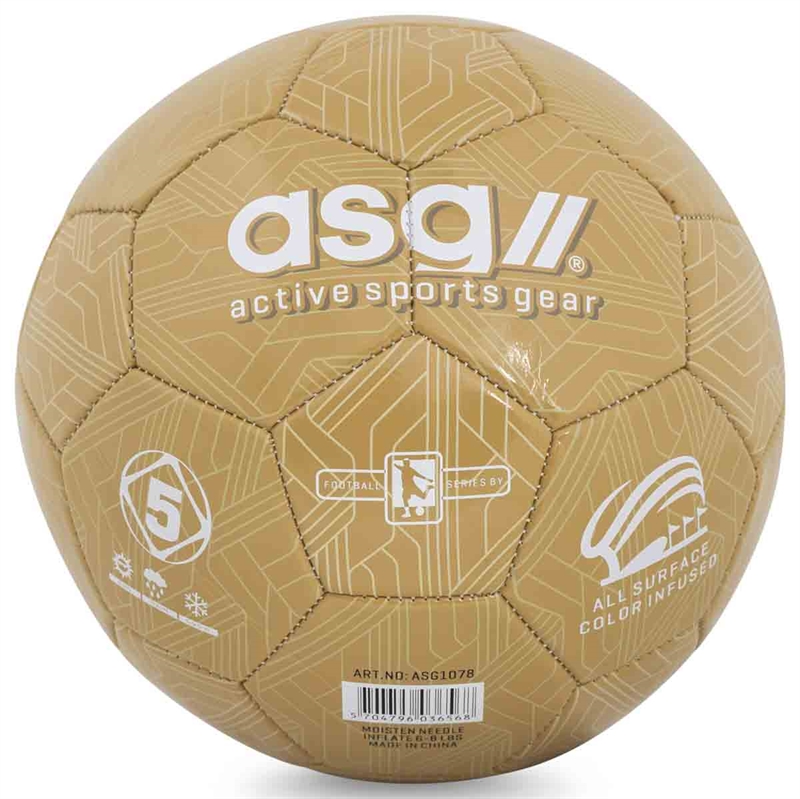 Se ASG Fodbold - Guld - Str. 5 hos Fitnessshoppen.dk
