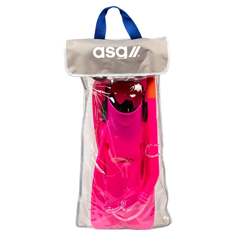 ASG Snorkel Sæt Junior pink indpakning