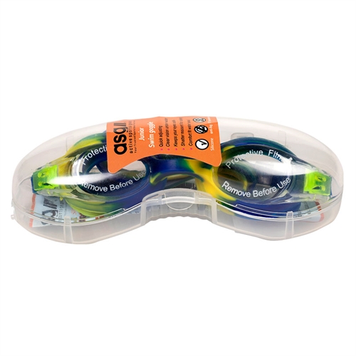 ASG Svømmebriller Junior (Blå/Gul) indpakning