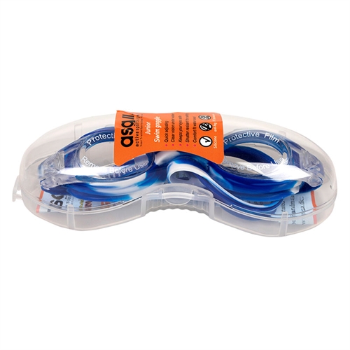 ASG Svømmebriller Junior (Blå/Hvid) indpakning
