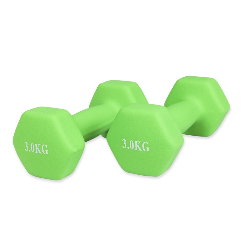 8: ASG Neopren Håndvægtsæt - 3 kg