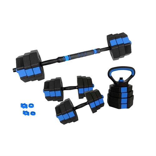 ASG HEX Justerbart Vægtsæt 20kg - Blå