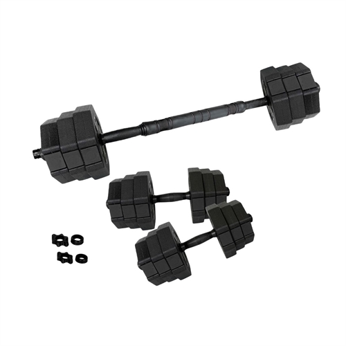 ASG HEX Justerbart Vægtsæt 15 kg. - Sort/Sort