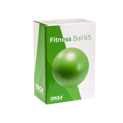 Dette er en fitnessbold på 65cm fra ASG i farven grøn