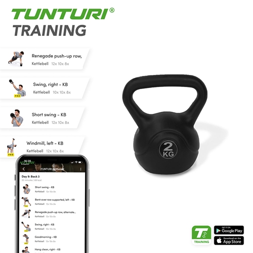 Tunturi PVC Kettlebells app