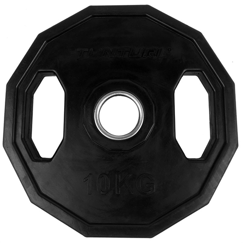 Tunturi OL Vægtskive - 10kg / Ø50 mm i farven sort med håndtag