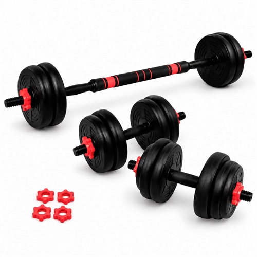 Active Sports Gear Justerbart Vægtsæt - Sort/Rød - 15 kg