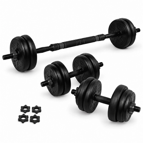 Active Sports Gear Justerbart Vægtsæt - Sort/Sort - 15 kg