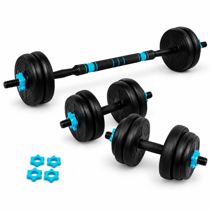 Active Sports Gear Justerbart Vægtsæt - Sort/Petrol Blå - 15 kg