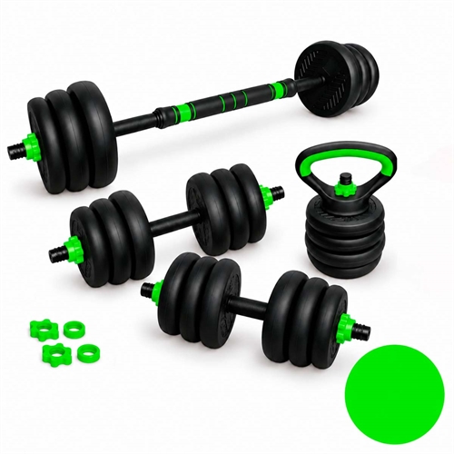 Active Sports Gear Justerbart Vægtsæt - Sort/Grøn