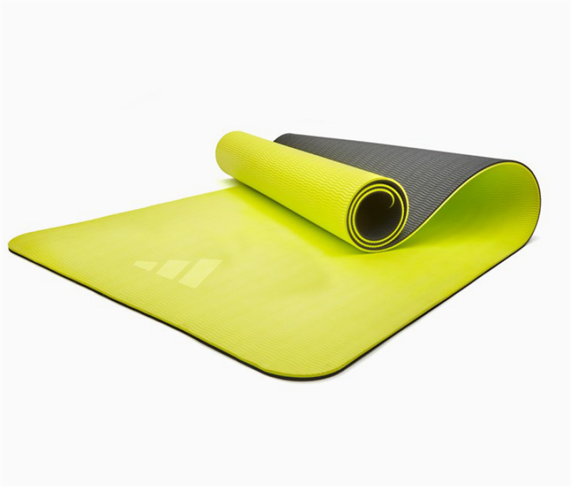 Adidas Dobbeltsidet 6mm Yogamåtte - Blå/Gul