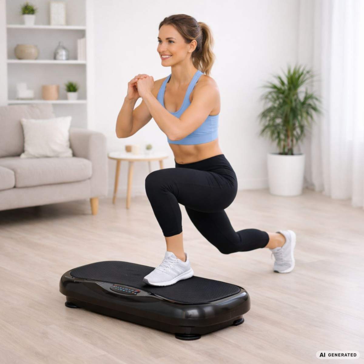 Lunges på vibrationstræner